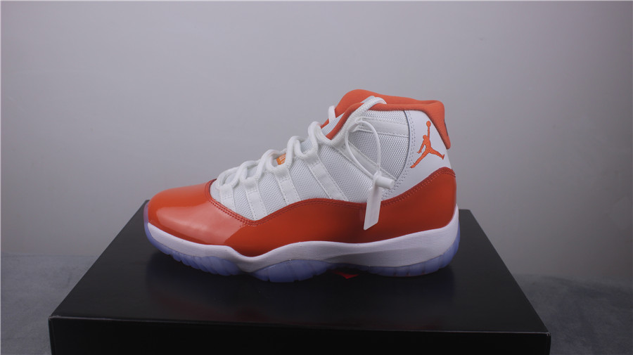 New Air Jordan 11 Florida White Orange Shoes - Click Image to Close